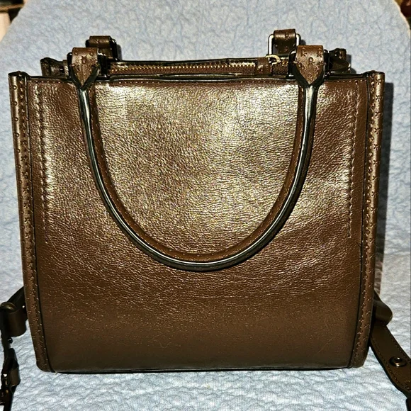 Calvin Klein Brown Leather Crossbody Bag - Picture 2 of 14